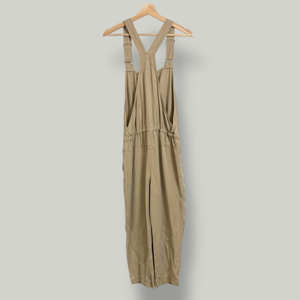 ARITZIA WILFRED FREE Jumpsuit Women Size Small Tan Valletta Overalls Loose Fit - Picture 5 of 16